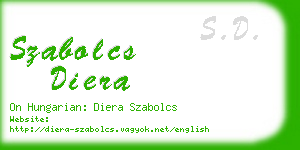 szabolcs diera business card